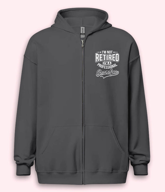 Retired Grandfather Zipper Hoodie
