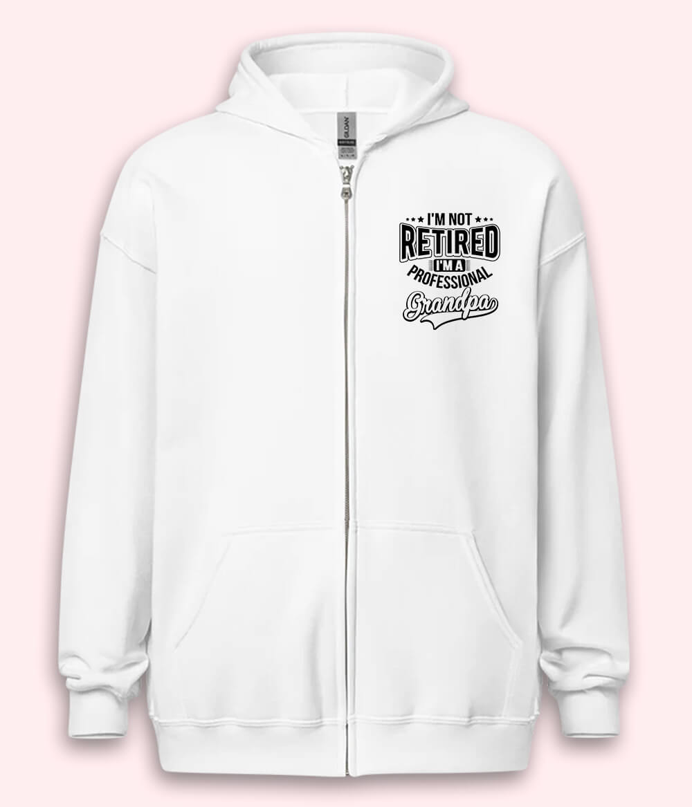 Retired Grandfather Zipper Hoodie