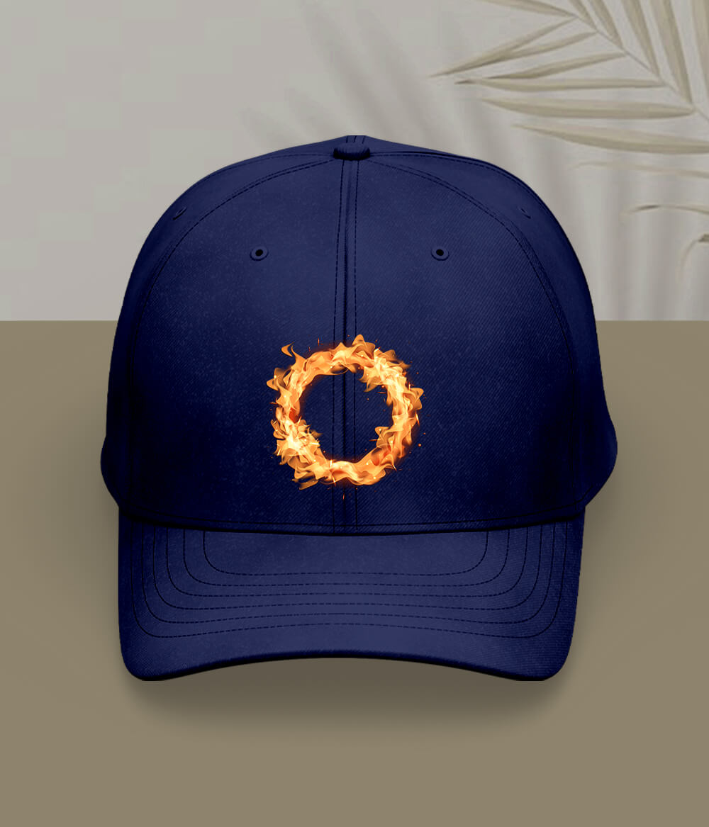 Navy Blue Ring of Fire Cap