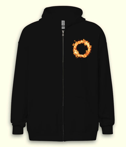 Ring of Fire Zipper Hoodie (Unisex)