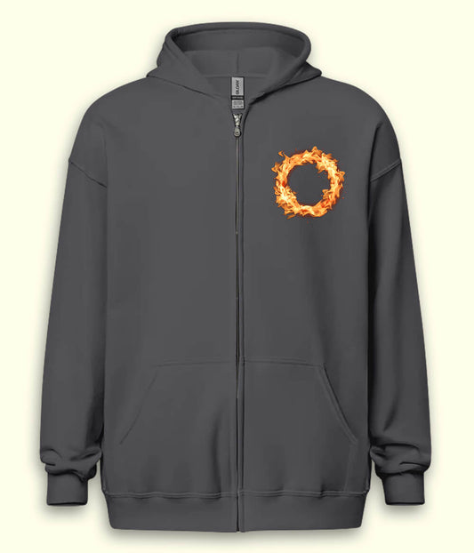 Ring of Fire Zipper Hoodie (Unisex)