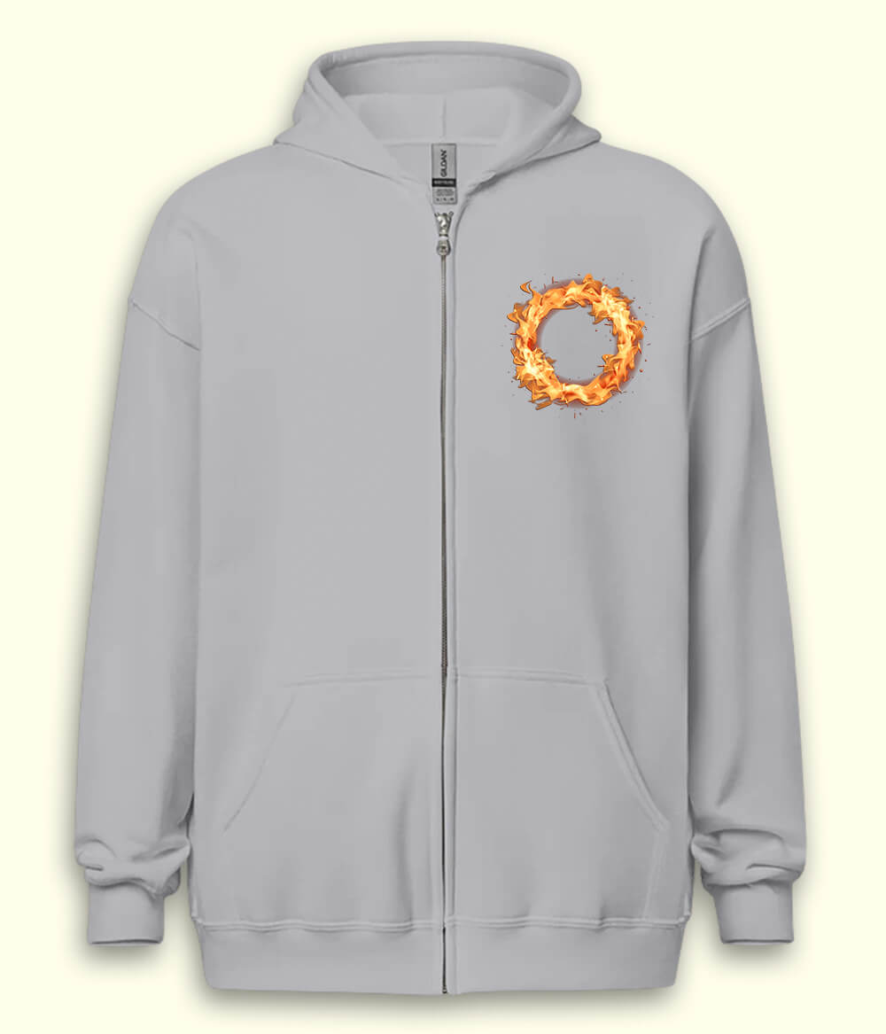 Ring of Fire Zipper Hoodie (Unisex)