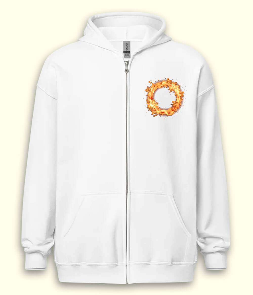 Ring of Fire Zipper Hoodie (Unisex)