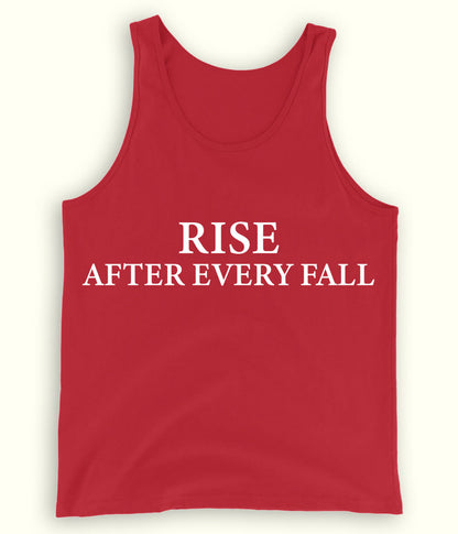 Red Rise after every Fall Tanktop (Unisex)