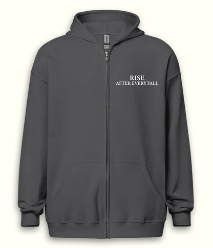 Rise after every Fall Zipper Hoodie (Unisex)