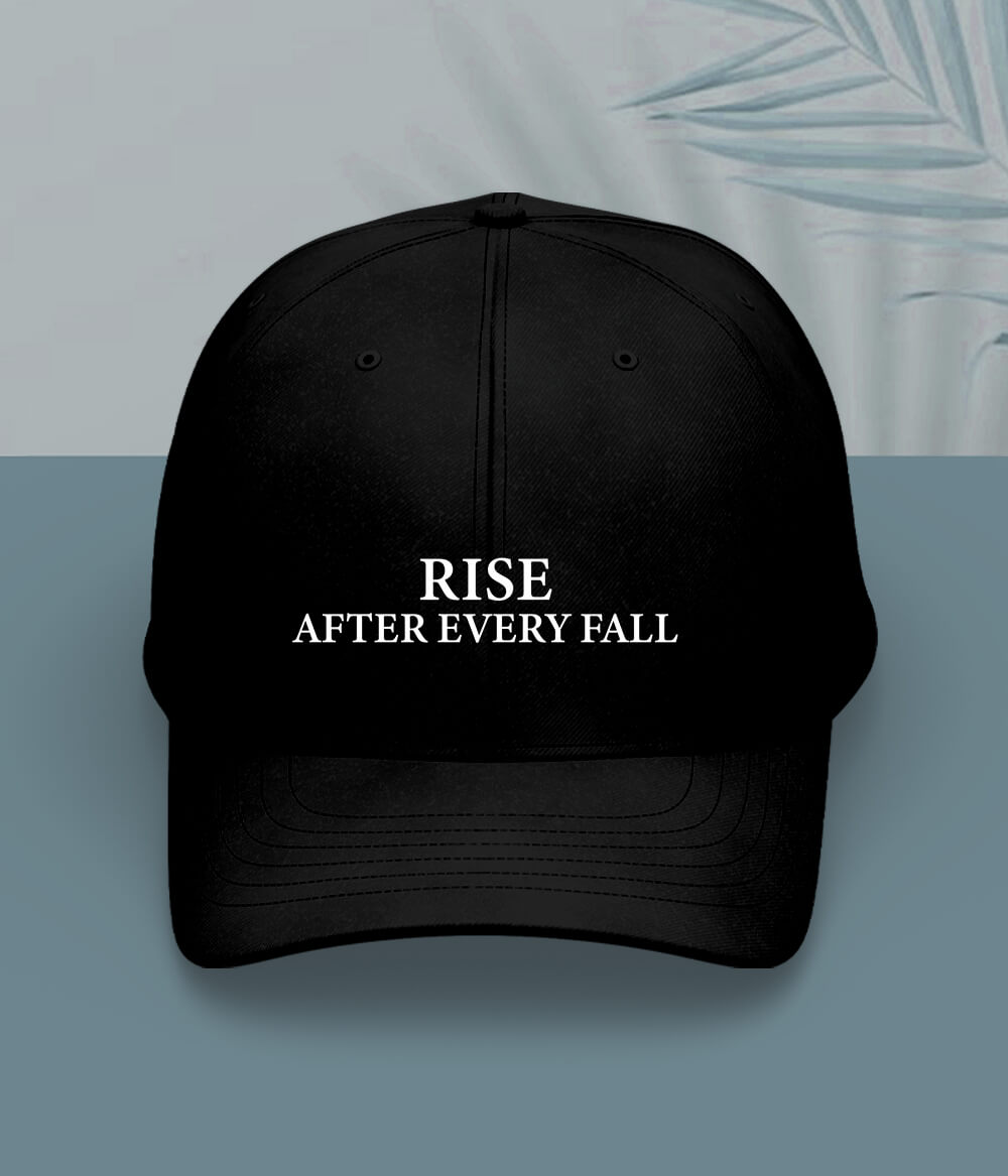 Black Rise and Fall Cap