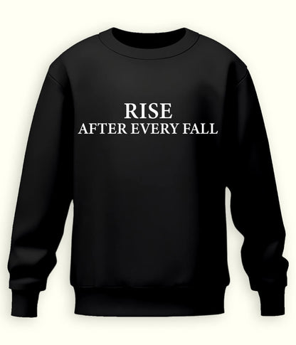 Black Rise and Fall Sweatshirt (Unisex)