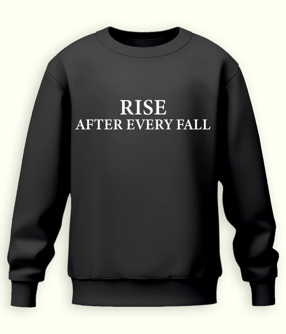 Charcoal Grey Rise and Fall Sweatshirt (Unisex)