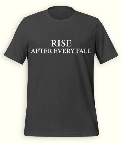 Charcoal Grey Rise and Fall T-Shirt (Unisex)