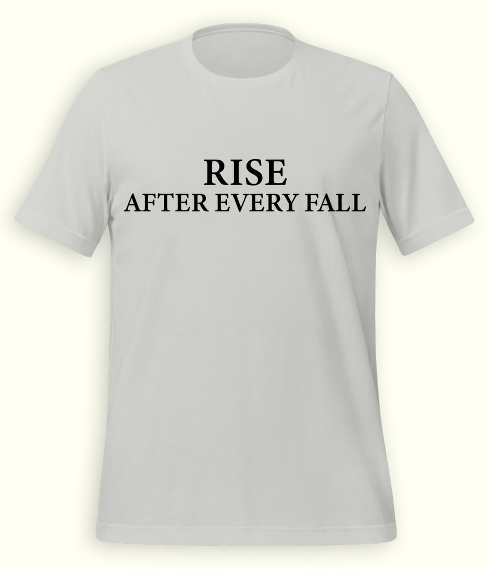 Heather Grey Rise and Fall T-Shirt (Unisex)