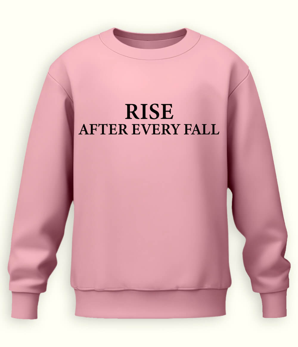 Light Pink Rise and Fall Sweatshirt (Unisex)
