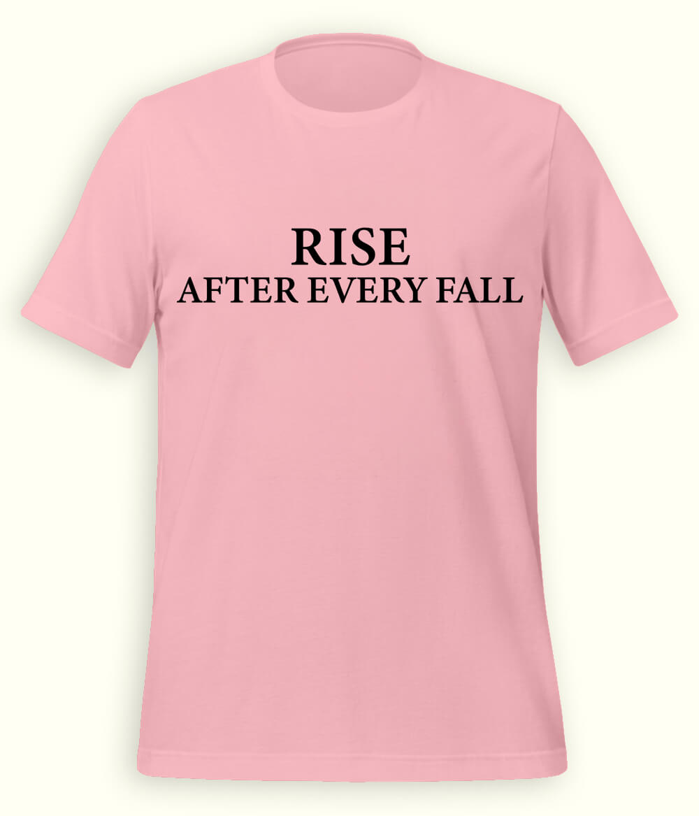 Light Pink Rise and Fall T-Shirt (Unisex)