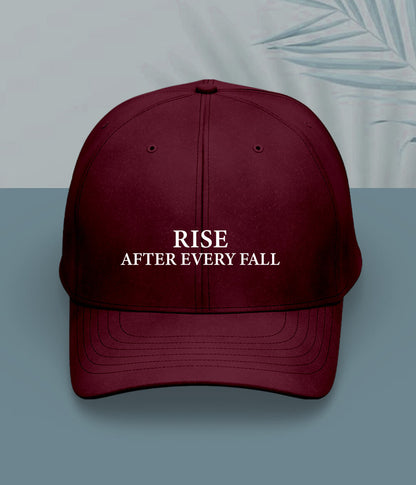 Maroon Rise and Fall Cap