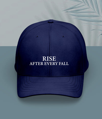 Navy Blue Rise and Fall Cap