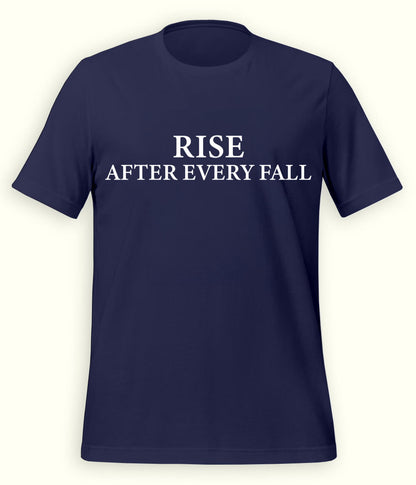Navy Blue Rise and Fall T-Shirt (Unisex)