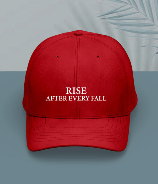 Red Rise and Fall Cap