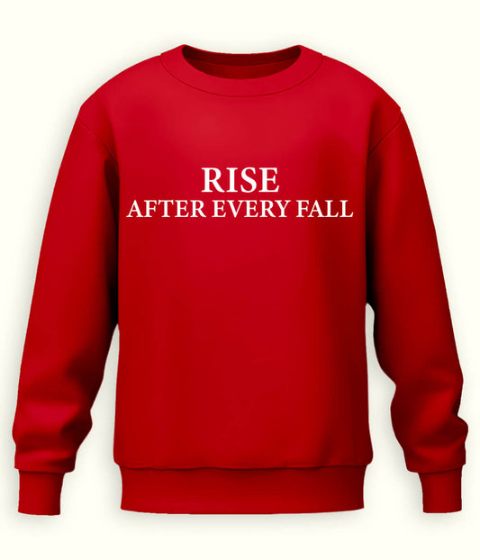 Red Rise and Fall Sweatshirt (Unisex)