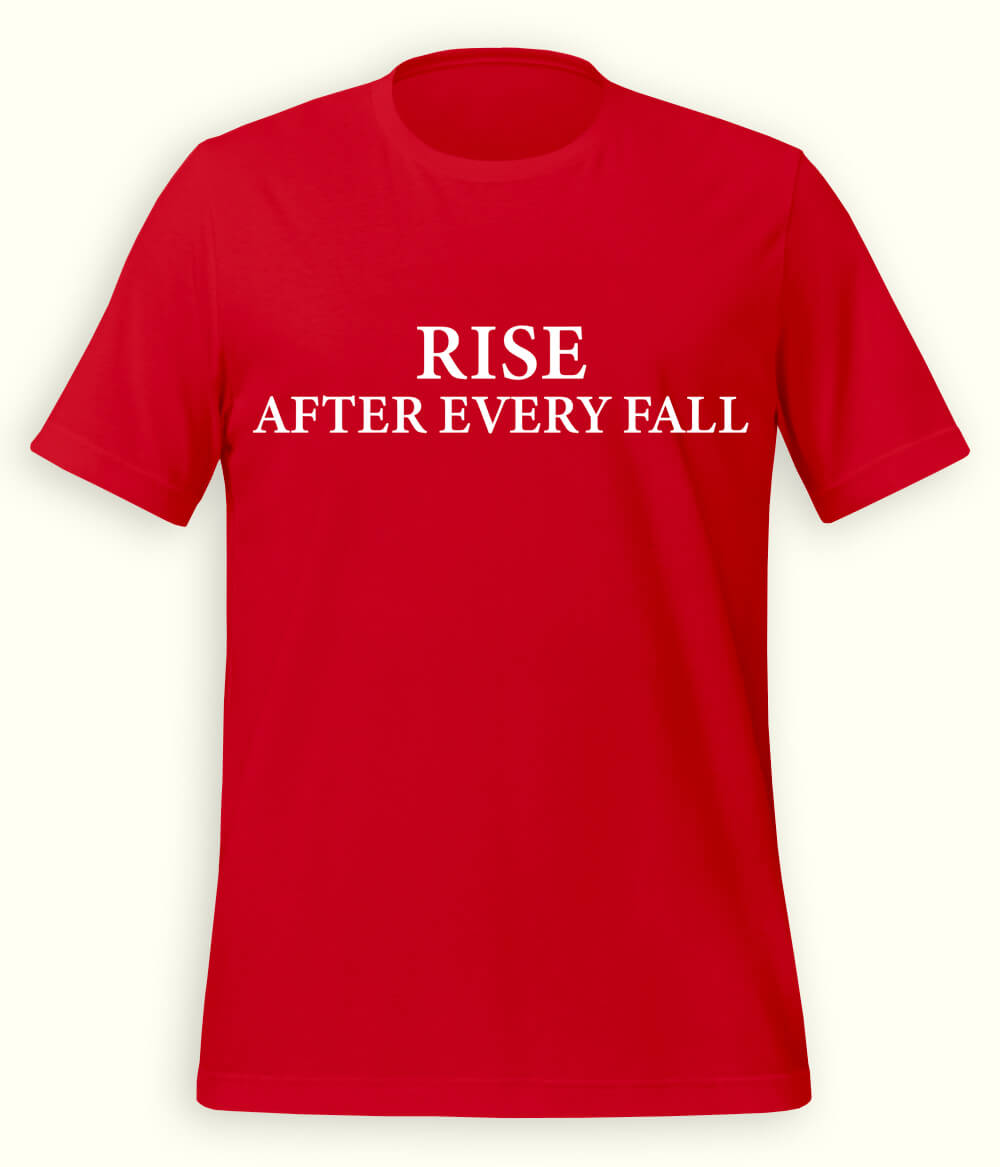Red Rise and Fall T-Shirt (Unisex)