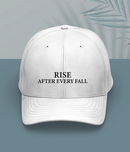 White Rise and Fall Cap