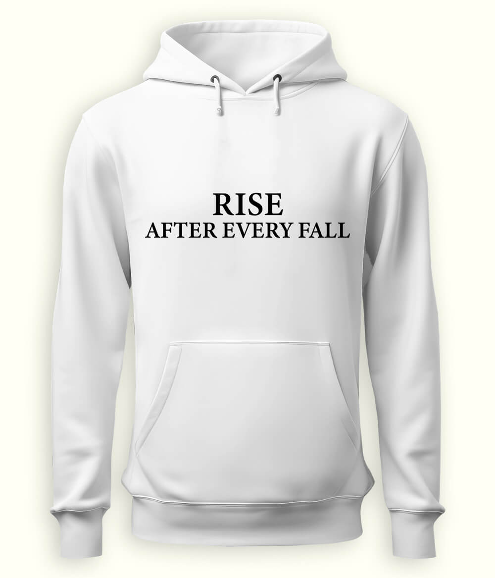 White Rise & Fall Hoodie (Unisex)
