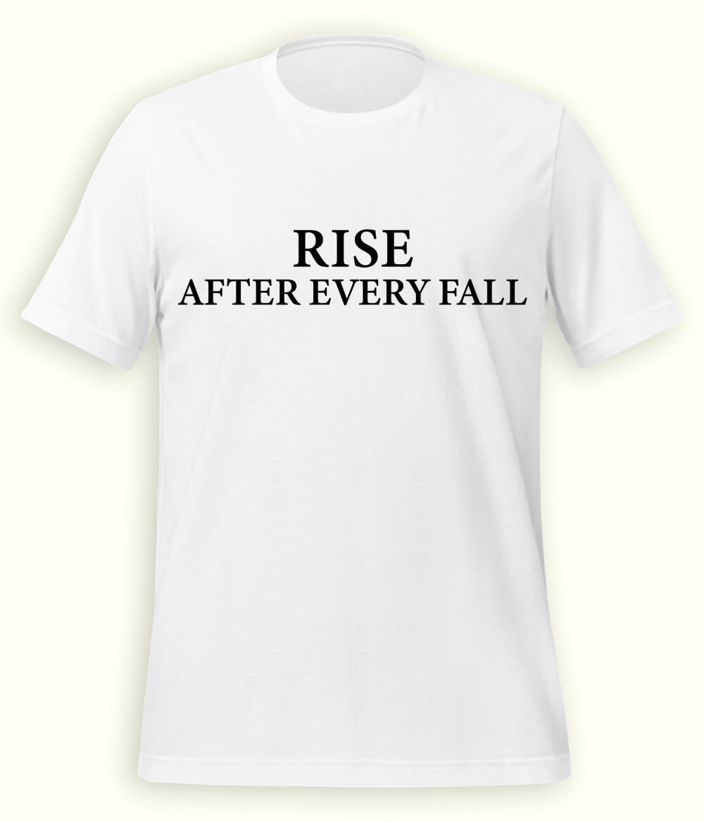White Rise and Fall T-Shirt (Unisex)
