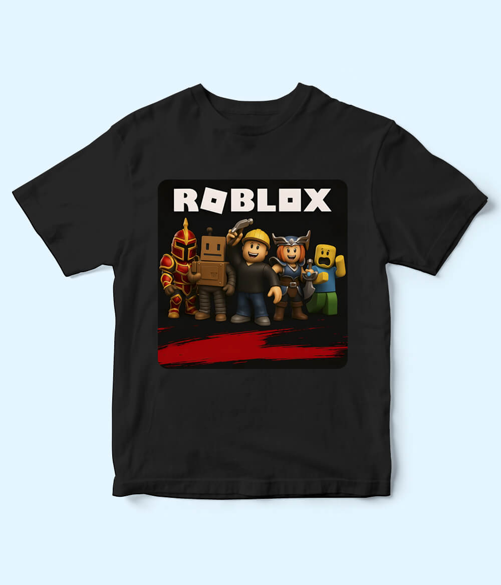 Roblox Black T Shirt for Kids