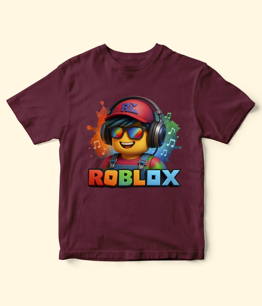 Roblox Boy Maroon Shirt