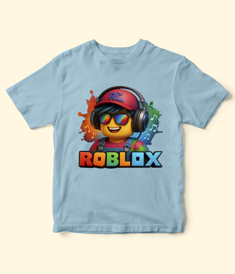 Roblox Boy Sky Blue Shirt