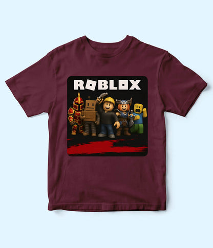 Roblox Maroon T-Shirt for Kids
