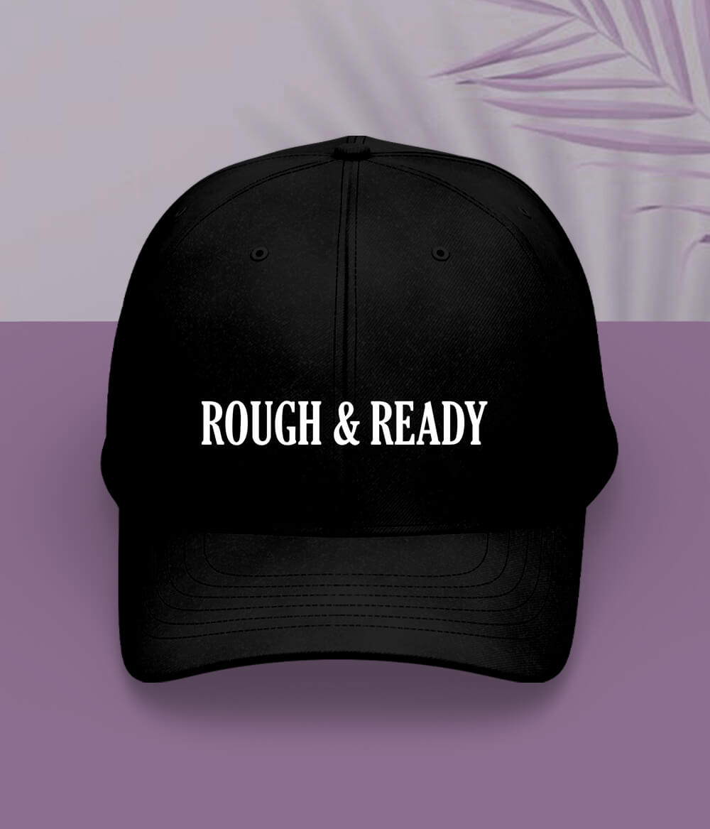 Black Rough and Ready Cap