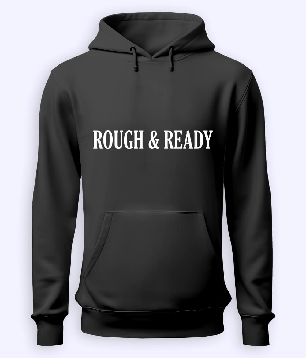 Charcoal Grey Rough and Ready Hoodie (Unisex)