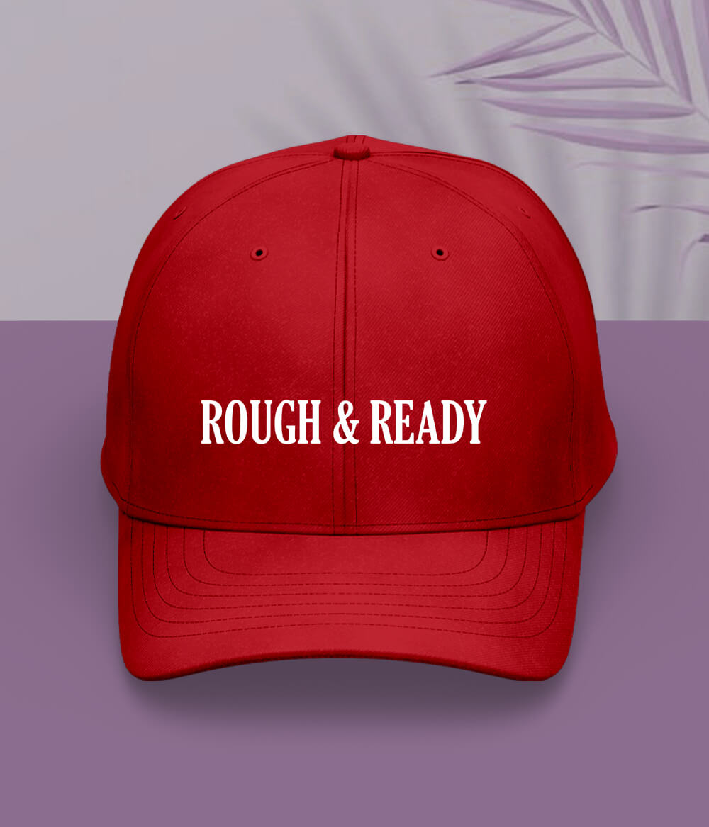 Red Rough and Ready Cap