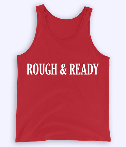 Red Rough and Ready Tanktop (Unisex)