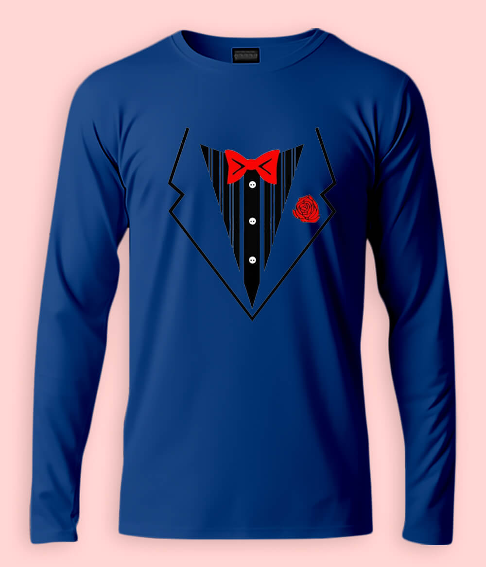 Long Sleeve Tuxedo Tee