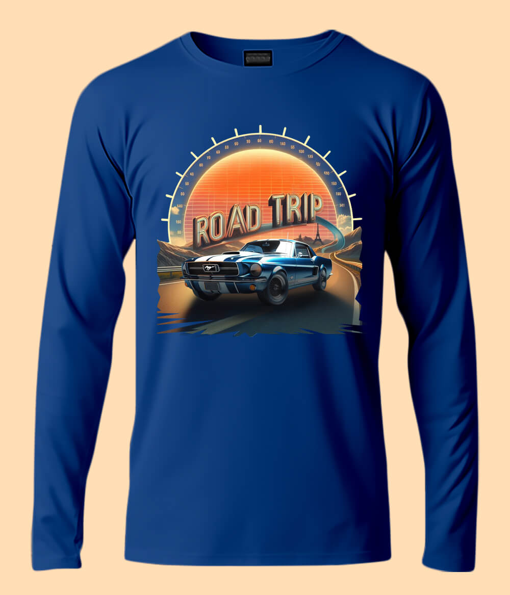 Road Trip Picnic Adventure Route Long Sleeve T-Shirt