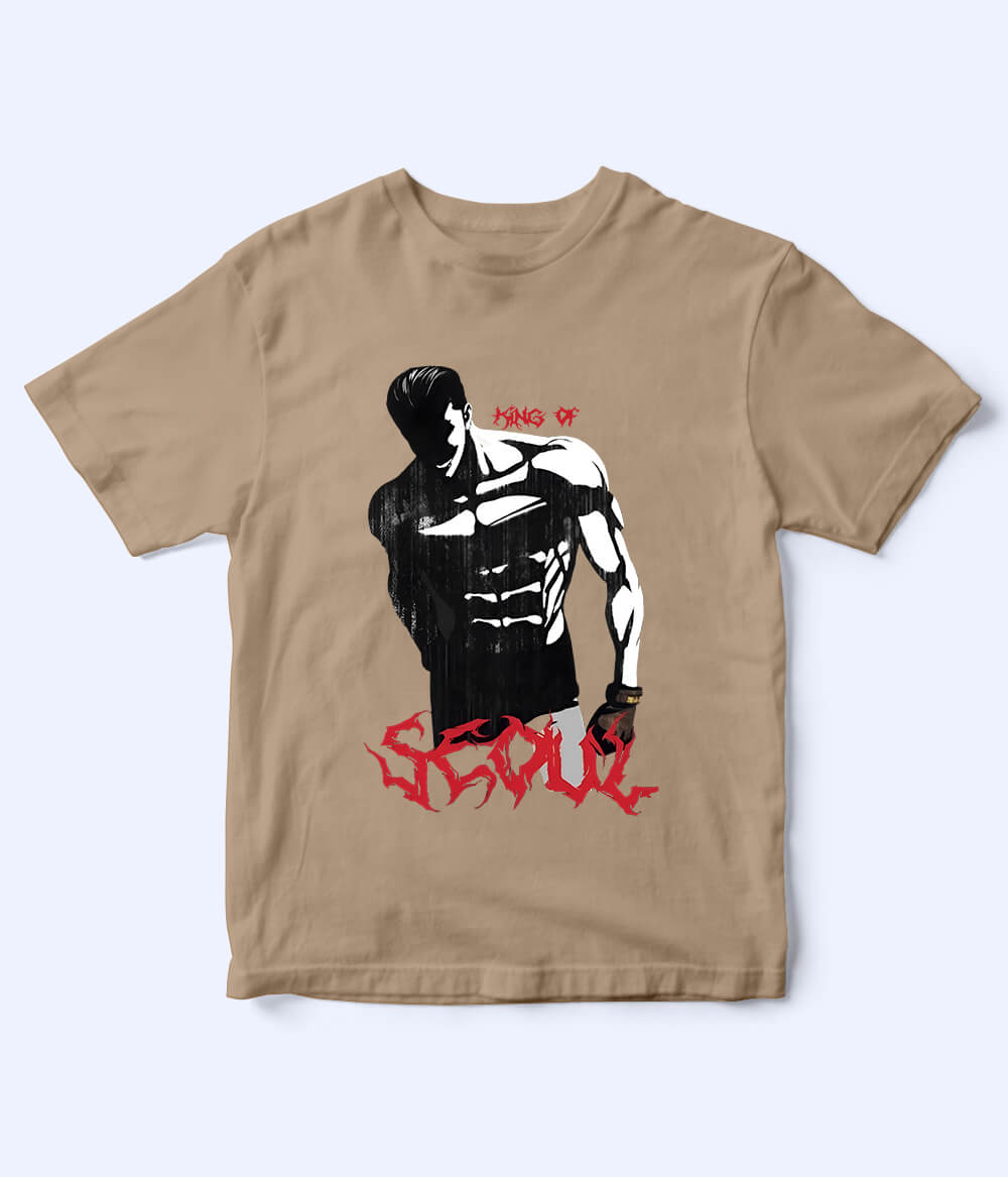Beige SEOUL Kid T-Shirt