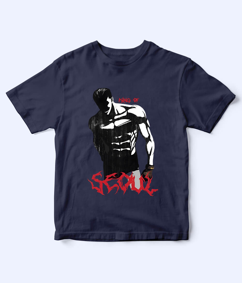 Navy SEOUL Kid T-Shirt