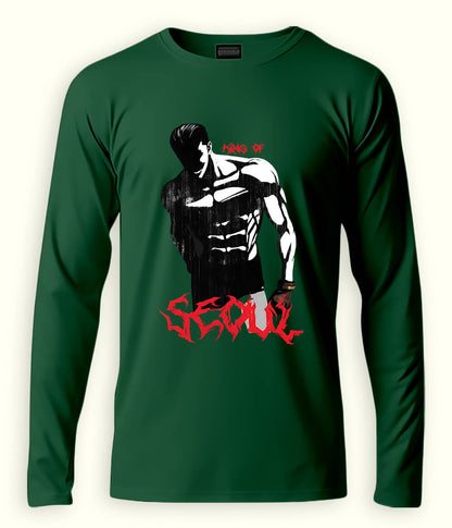Green SEOUL Long Sleeve T-Shirt