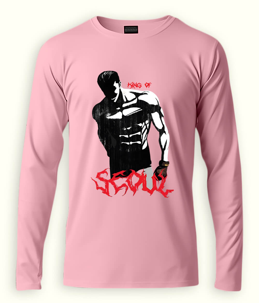 Light Pink SEOUL Long Sleeve T-Shirt