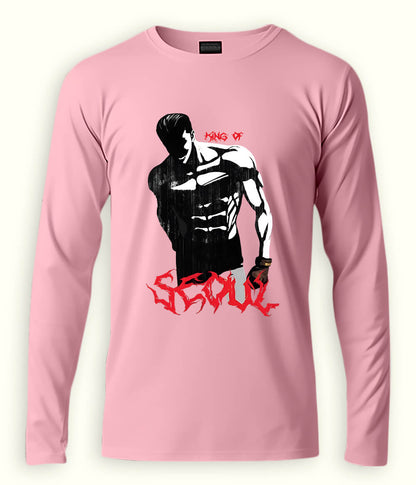 Light Pink SEOUL Long Sleeve T-Shirt