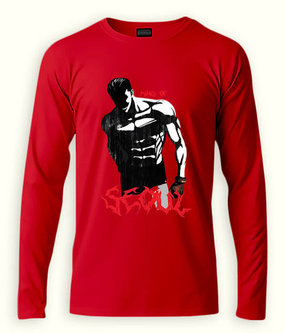 Red SEOUL Long Sleeve T-Shirt