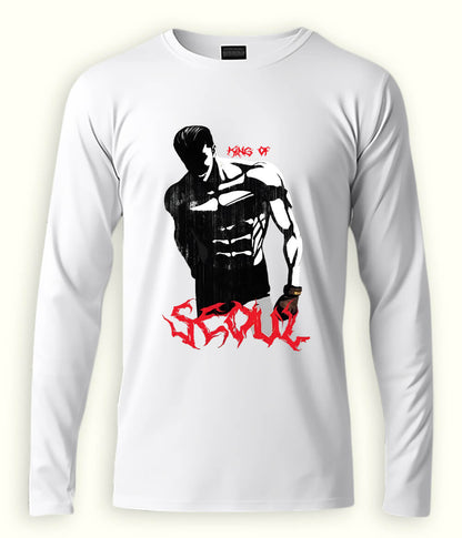 White SEOUL Long Sleeve T-Shirt