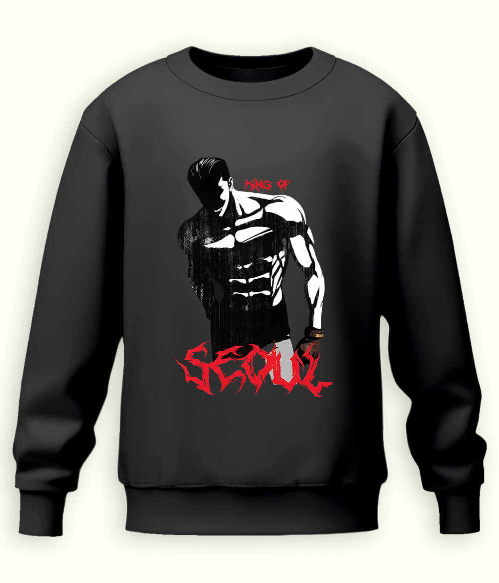 Charcoal Grey SEOUL Lookism Sweatshirt