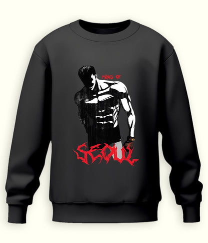 Charcoal Grey SEOUL Lookism Sweatshirt