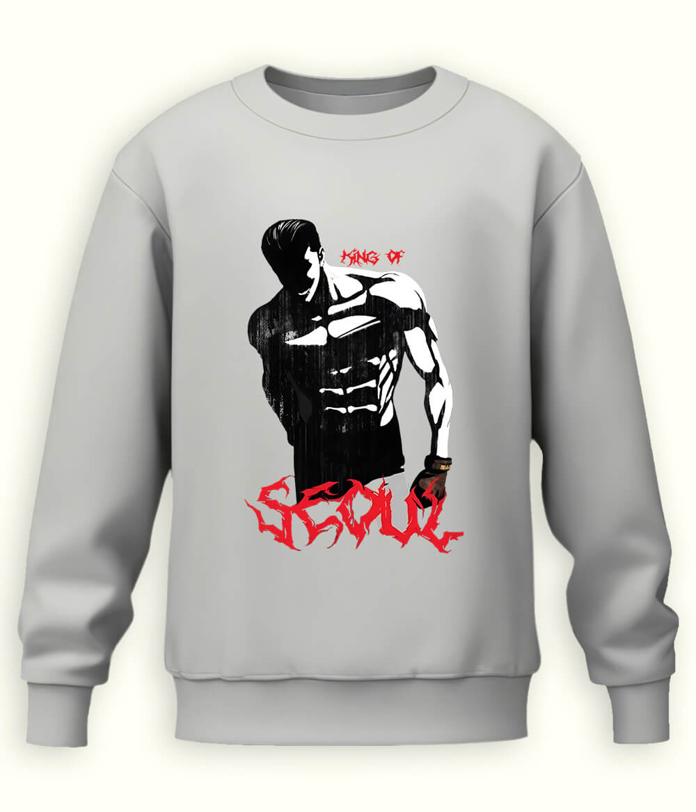 Heather Grey SEOUL Lookism Sweatshirt