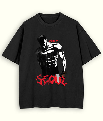 Black SEOUL Oversized T-Shirt