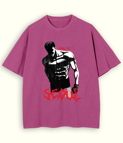 Purple SEOUL Oversized T-Shirt