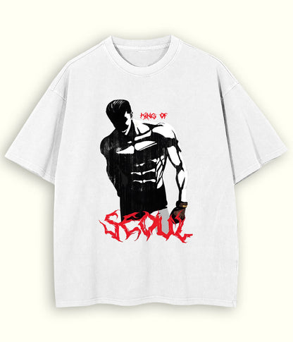 White SEOUL Oversized T-Shirt