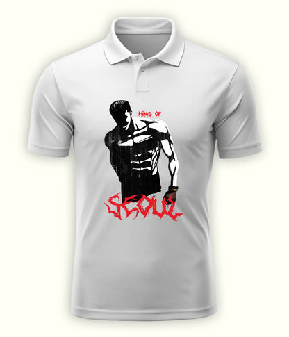 White SEOUL Polo T-Shirt