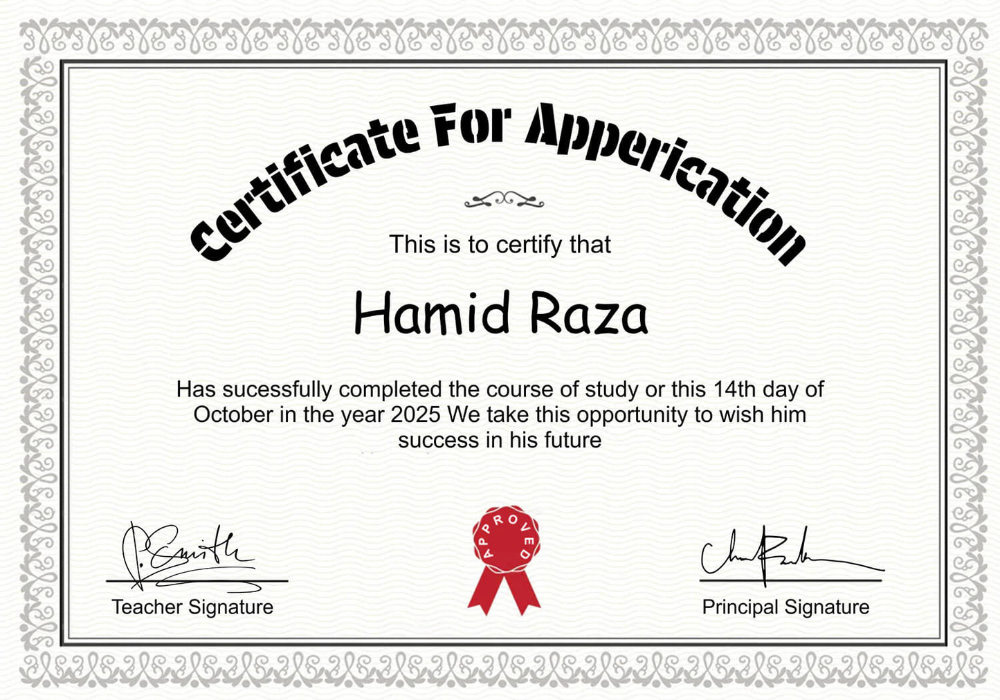 School Certificate Frame Thumbnail